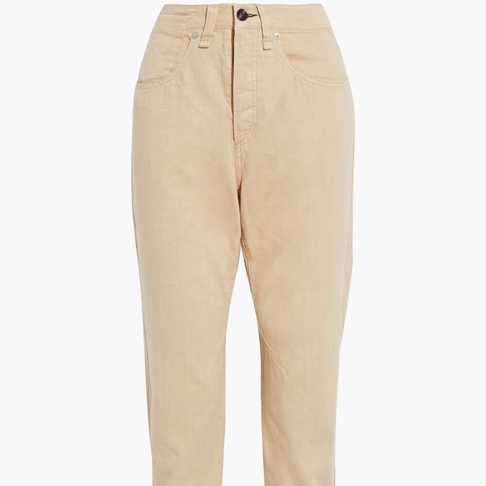 RAG & BONE Cotton-twill tapered pants, Khaki